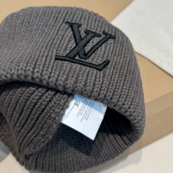 Louis Vuitton Grey Winter Beanie